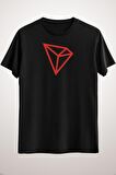 Unisex Siyah Tron Trx Cryptocurrency Essential T-shirt
