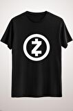 Unisex Siyah Zcash Zec Crypto Essential T-shirt