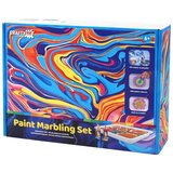 Crafty Co. Profesyonel Su Üzerine Boyama Ebru Sanatı Seti - DIY Marbling Paint Başlangıç Kiti (12 Renk + Malzemeler)
