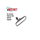 Carub İç İlave Ayna 8 mm Nova Tip 21 cm Siyah (Chevrolet Model)