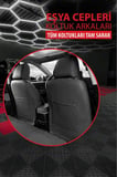 Ford Focus C-max 1.6 Tdci Titanium 5 Kapı 2012 CARBON Serisi UYUMLU KETEN OTO KOLTUK KILIFI SİYAH