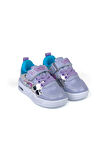 Kız Bebe Lila Işıklı Cırtlı Sneaker Spor Ayakkabı
