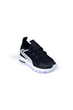 Unisex Bebe Siyah Beyaz Işıklı Bağcıksız Rahat Kalıp Sneaker Spor Ayakkabı