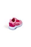 Kız Bebe Çocuk Fuşya Işıklı Bağcıksız Rahat Kalıp Sneaker Spor Ayakkabı