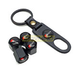 S Line Metal Sibop Kapağı Anahtarlık Seti (Siyah)