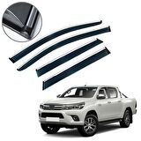 Toyota Hilux Krom Çıtalı Cam Rüzgarlığı 2015-2019
