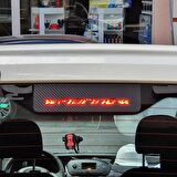 Fiat Fiorino Karbon Arka Fren Stop Lambası Sticker