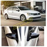Vw Jetta Batman Yarasa Ayna Kapağı Piano Black 2012-2018
