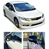 Honda Civic FB7 Uyumlu Batman Yarasa Ayna Kapağı Piano Black 2012-2016