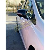Honda Civic FB7 Uyumlu Batman Yarasa Ayna Kapağı Piano Black 2012-2016
