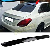 Mercedes C Serisi W205 Cam Üstü Piano Black Spoiler