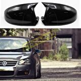 Vw Golf 5 Batman Yarasa Ayna Kapağı Piano Black 2003-2009