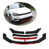 Volkswagen Golf 7.5 Ön Tampon Altı Lip 4 Parça 2017-2020