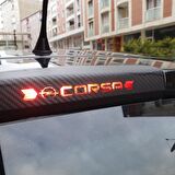 Opel Corsa D Karbon Arka Fren Stop Lambası Sticker