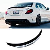 Mercedes C Serisi W205 PSM Bagaj Üstü Piano Black Spoiler