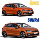 Volkswagen Polo Krom Cam Çıtası 2017 Sonrası (4 Parça)