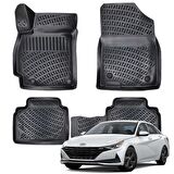 Hyundai Elantra 3D Havuzlu Paspas 2021-