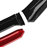 Seat Leon Ön Tampon Altı Lip 4 Parça 2013-2019 (Kırmızı)