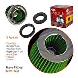 Carmind Performans Hava Filtresi Yeşil 75mm