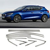 Seat Leon Mk4 Krom Cam Çerçevesi Set 2021- (10 Parça)
