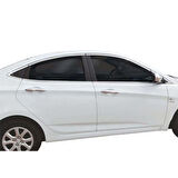 Hyundai Accent Blue Krom Cam Çerçevesi Set 2016-2019 (14 Parça)