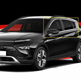 Hyundai Bayon Krom Cam Çerçevesi Set 2020- (12 Parça)