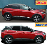 Peugeot 3008 Krom Cam Alt Çıtası 2016-2024 (8 Parça)