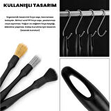 Carmind Oto Detay Temizlik Fırçası Seti Premium 3 Parça