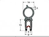 ÜNİVERSAL KAPUT VE BAGAJ FİTİLİ  5 METRE  SİYAH RENK