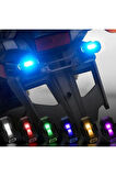 7 Renkli RGB Şarjlı Flaşör Led İkaz Lambası Bisiklet Motosiklet Drone Uçak Kanadı