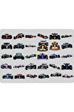 F1 Formula Sticker Etiket 2 Sayfa 60 Adet Etiket