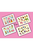 Fairytale Etiket Sticker 46 Adet Etiket 4 Sayfa 9x13cm