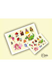 Fairytale Etiket Sticker 46 Adet Etiket 4 Sayfa 9x13cm