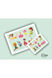 Fairytale Etiket Sticker 46 Adet Etiket 4 Sayfa 9x13cm