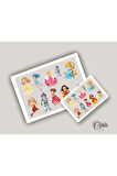 Fairytale Etiket Sticker 46 Adet Etiket 4 Sayfa 9x13cm