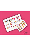 Anime Emoji Set 22 Adet Etiket 2 Sayfa 9x13cm