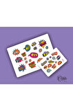 Omg Thank You Vb... 30 Adet Etiket 2 Sayfa 9x13cm