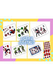 7 Sayfa 88 Adet Süper Kahraman Etiket Sticker Set Spiderman - Hulk - Captain America