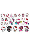 Mini Sanrio Hello Kitty Sticker Seti 4 Parça 56 Adet Etiket