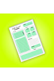 Günlük Planlayıcı | Daily Planner | Notepad | Notebook | Not Defteri | A5 Bloknot