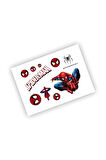 Spiderman Sticker Set - 13x18cm Tek Sayfa 9x13cö 2 Sayfa Toplam 57 Adet Etiket