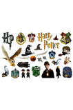 Harry Potter Sticker 2-5cm Arası 2 Sayfa 54 Adet Etiket