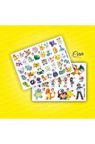 Pokemon Sticker Set - 3 Sayfa 100 Etiket
