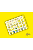 Pokemon Sticker Set - 3 Sayfa 100 Etiket