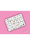 Pochacco Sanrio Hello Kitty Sticker Etiket 1 Sayfa 47 Adet Etiket