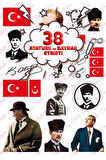 23 Nisan 19 Mayıs 30 Ağustos 29 Ekim Atatürk Cumhuriyet Çıkartmaları | Etiket | Sticker