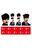 23 Nisan 19 Mayıs 30 Ağustos 29 Ekim Atatürk Cumhuriyet Çıkartmaları | Etiket | Sticker
