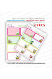 Keroppi Sanrio Okul Etiketi 16 Adet 40x65mm Etiket