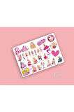 Barbie Sticker Etiket 32 Adet Etiket
