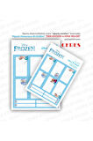 Elsa Frozen Okul Etiketi 12 Adet 40x60mm 8 Adet 10x60mm Toplam 20 Etiket